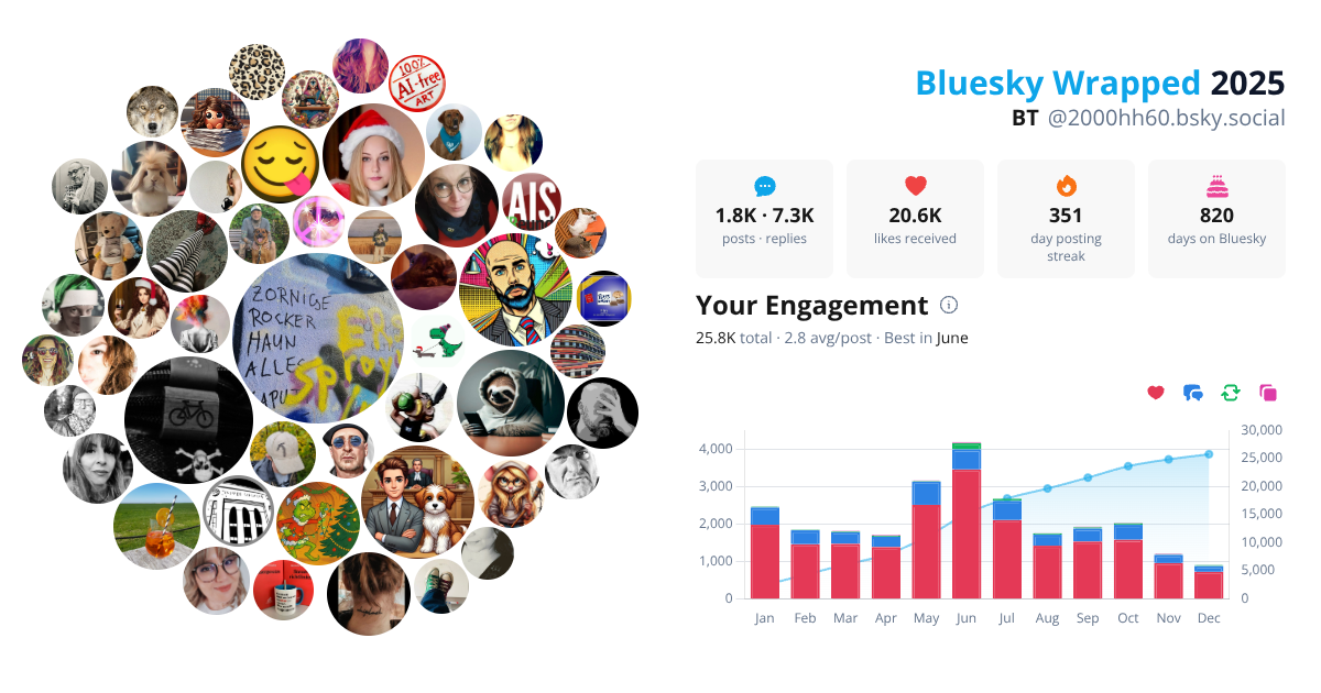 Your Bluesky Wrapped 2025 preview