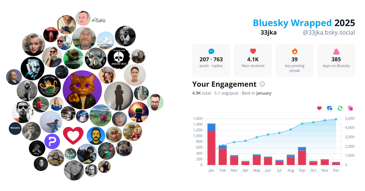 Your Bluesky Wrapped 2025 preview