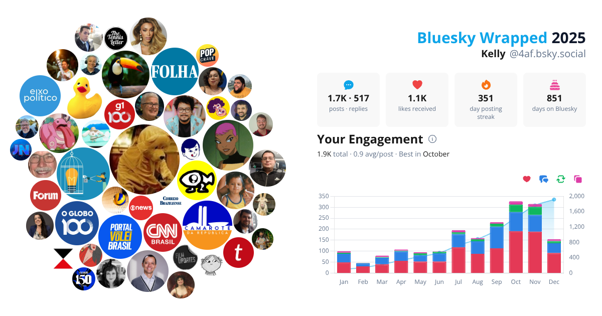 Your Bluesky Wrapped 2025 preview