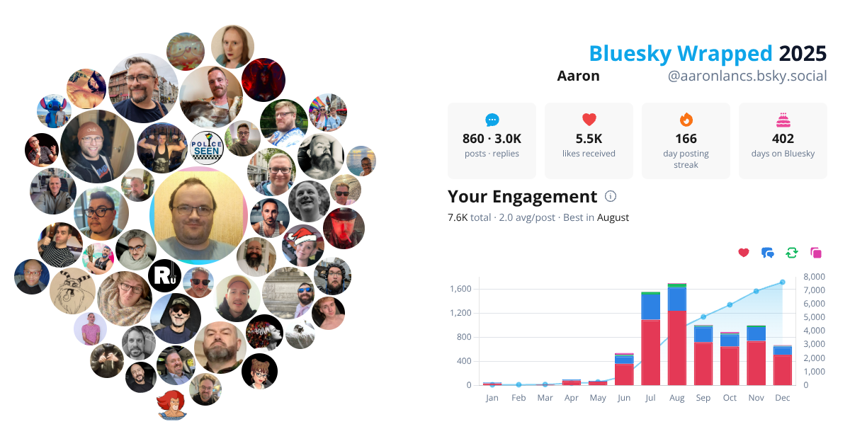 Your Bluesky Wrapped 2025 preview
