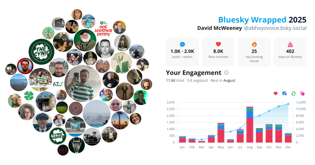 Your Bluesky Wrapped 2025 preview