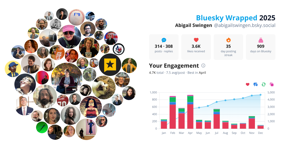 Your Bluesky Wrapped 2025 preview