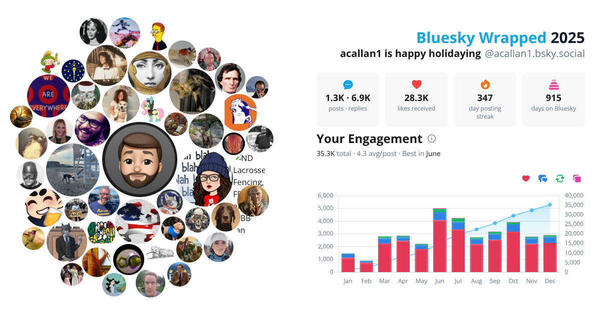 Your Bluesky Wrapped 2025 preview