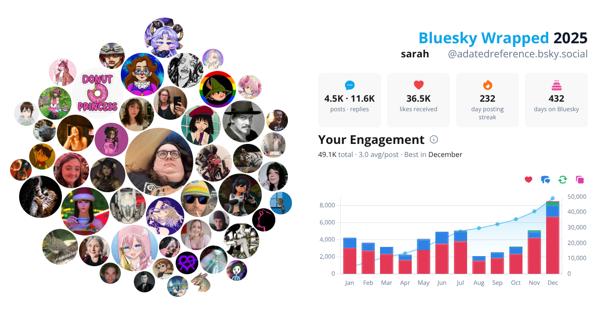 Your Bluesky Wrapped 2025 preview