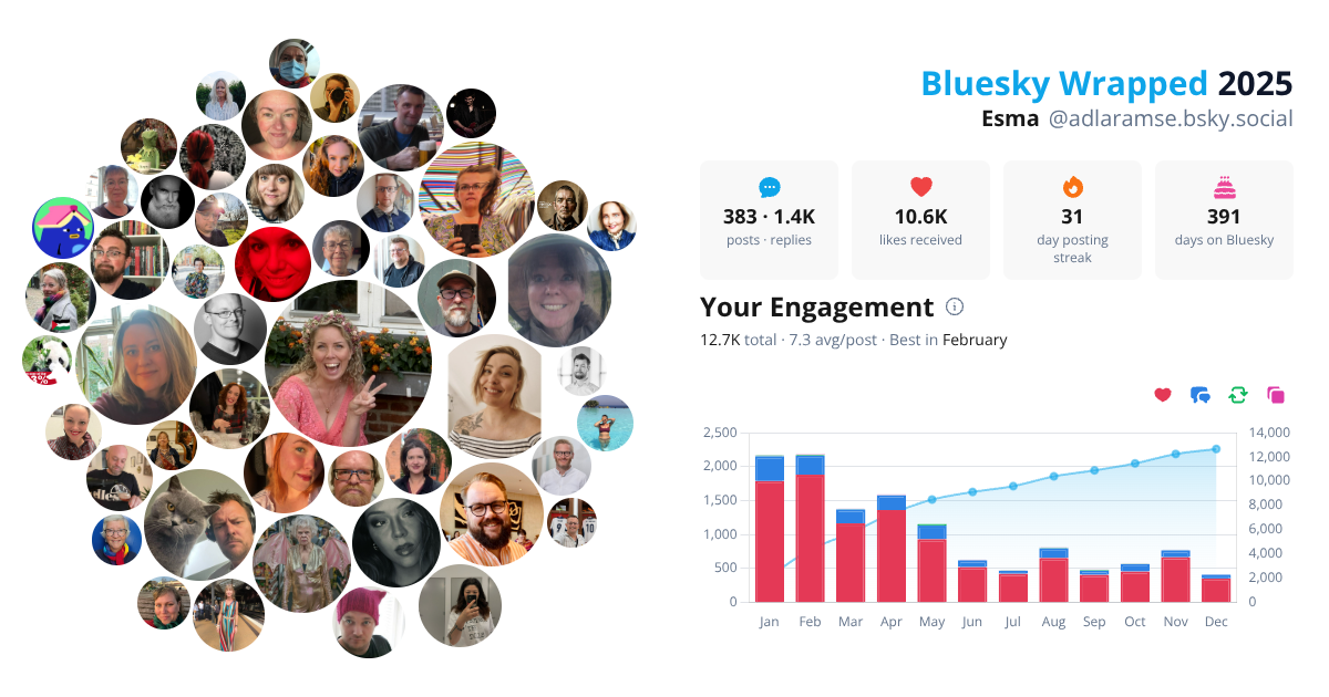 Your Bluesky Wrapped 2025 preview