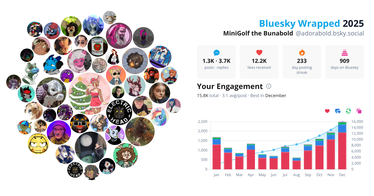Your Bluesky Wrapped 2025 preview