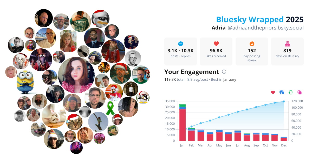 Your Bluesky Wrapped 2025 preview