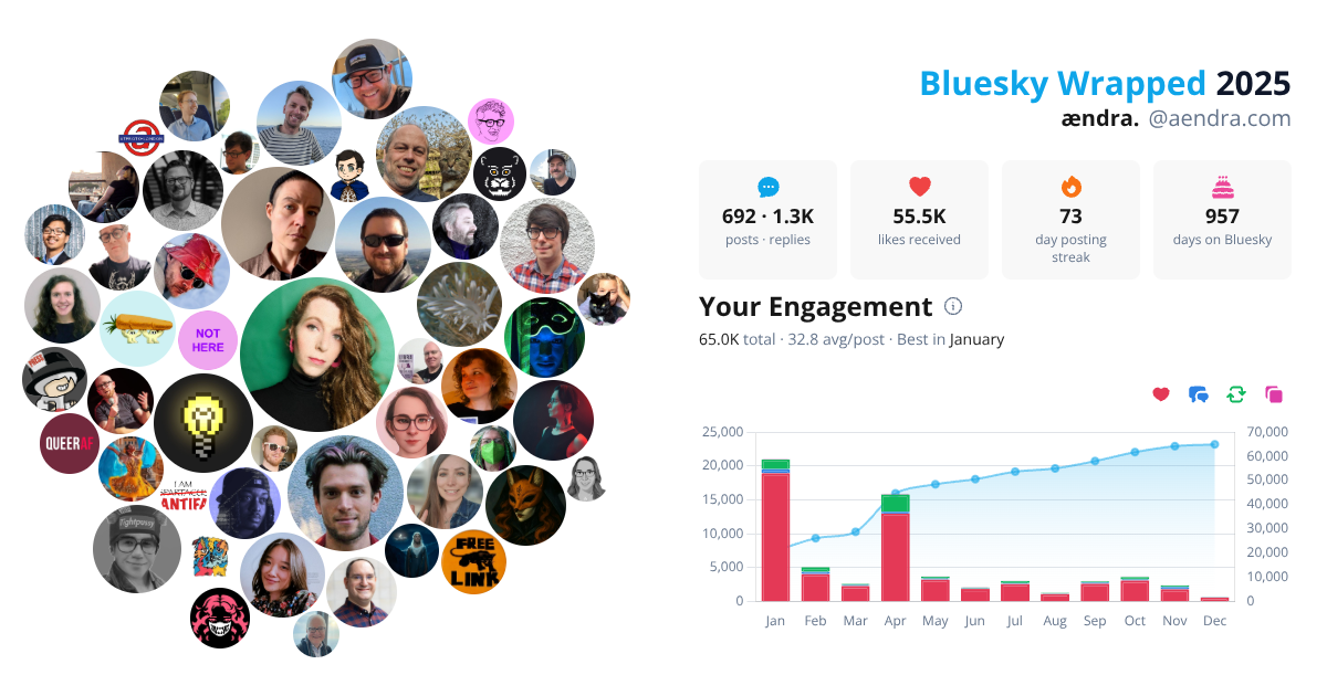Your Bluesky Wrapped 2025 preview