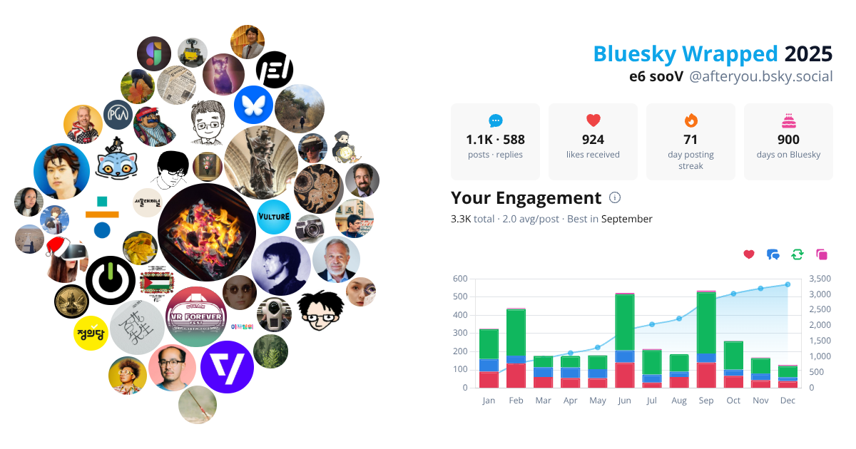 Your Bluesky Wrapped 2025 preview