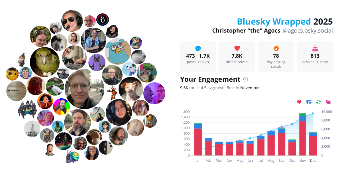 Your Bluesky Wrapped 2025 preview