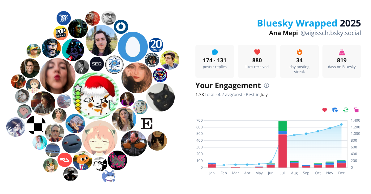 Your Bluesky Wrapped 2025 preview