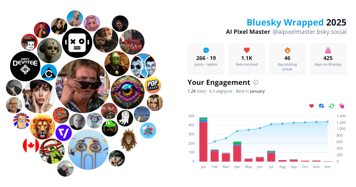 Your Bluesky Wrapped 2025 preview