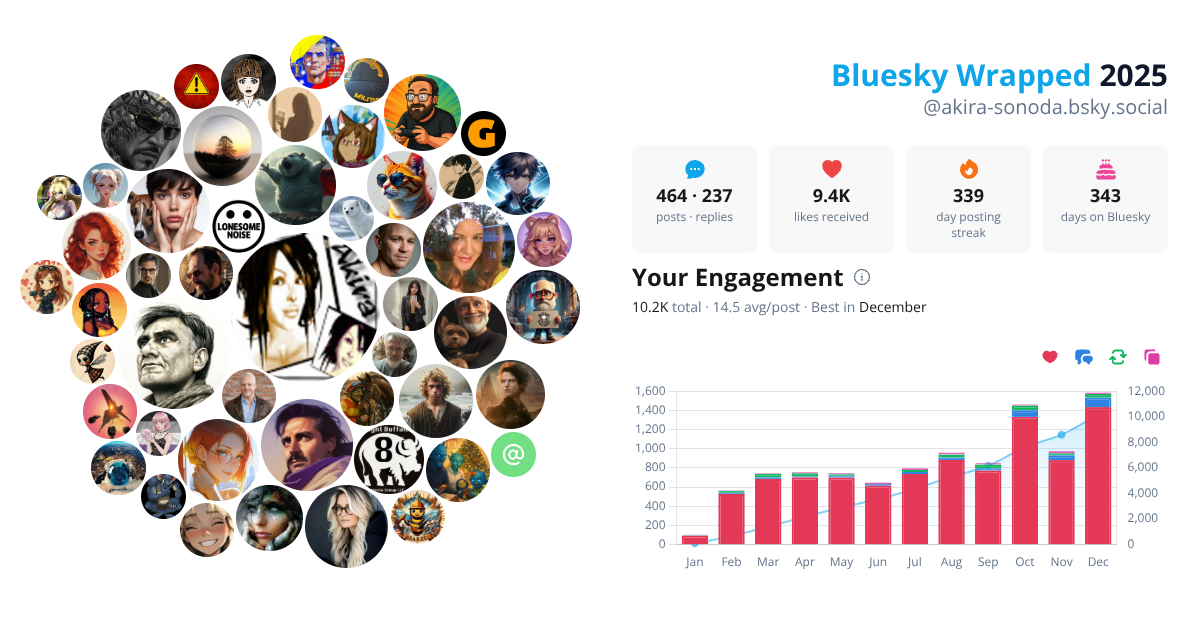 Your Bluesky Wrapped 2025 preview