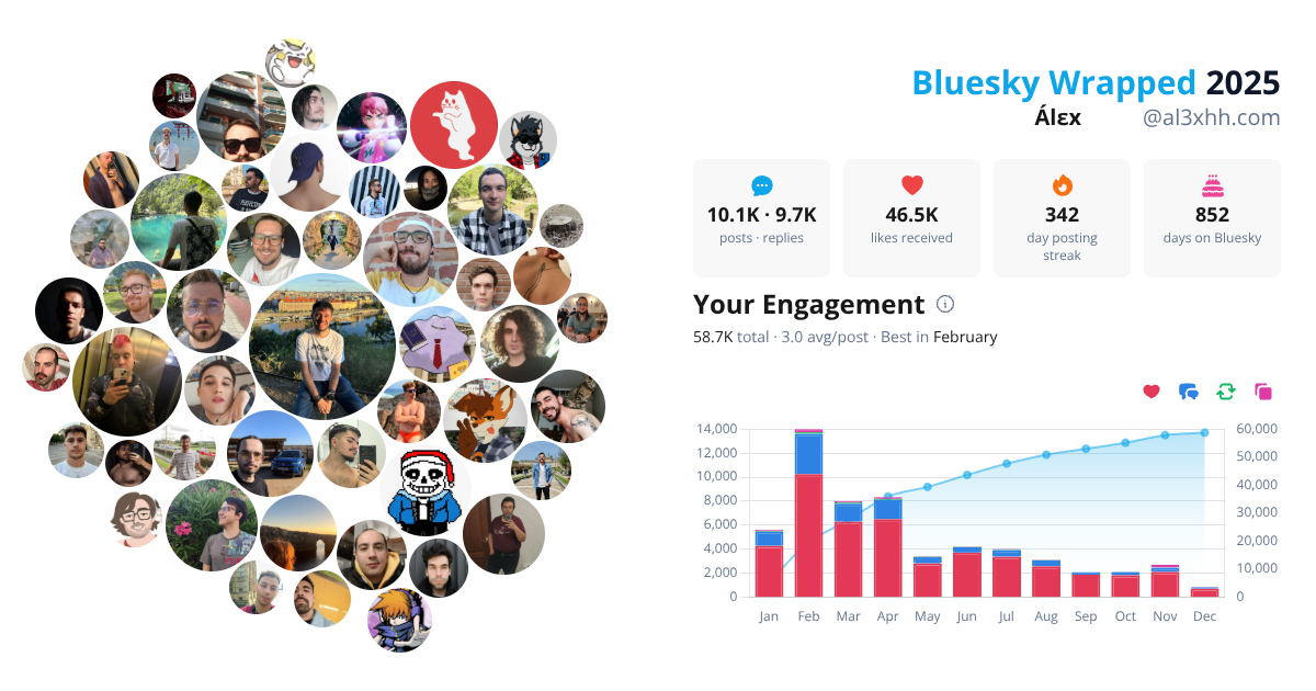 Your Bluesky Wrapped 2025 preview