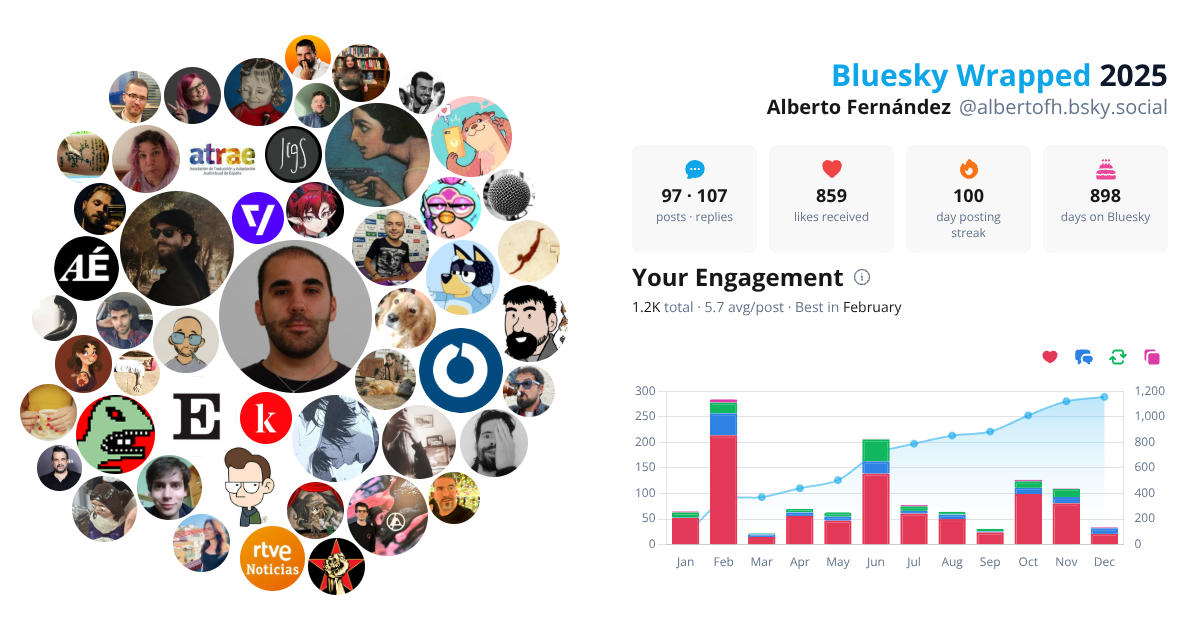 Your Bluesky Wrapped 2025 preview