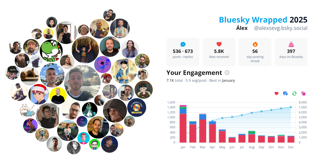 Your Bluesky Wrapped 2025 preview