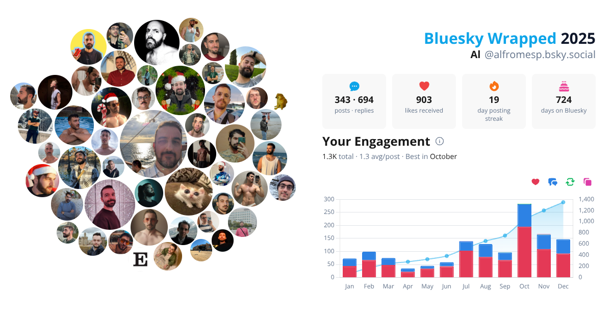 Your Bluesky Wrapped 2025 preview