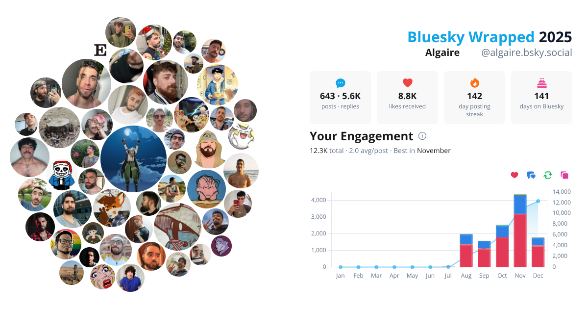 Your Bluesky Wrapped 2025 preview