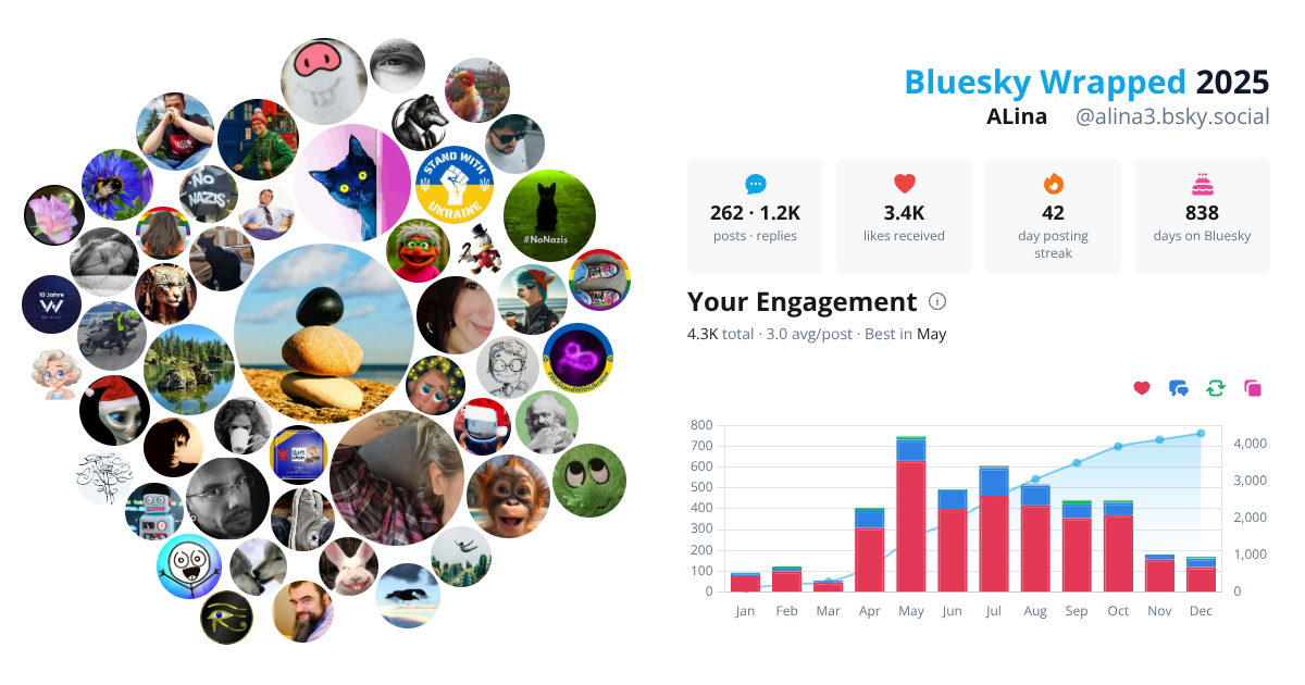 Your Bluesky Wrapped 2025 preview