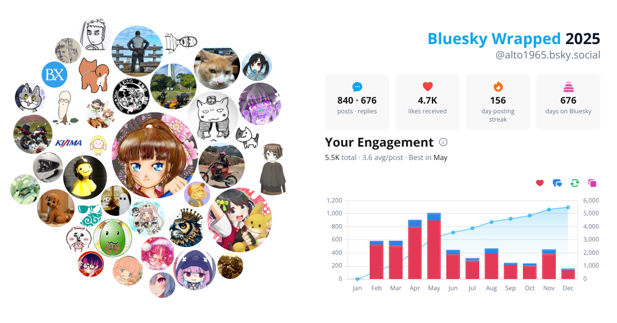 Your Bluesky Wrapped 2025 preview