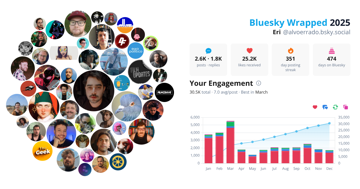 Your Bluesky Wrapped 2025 preview
