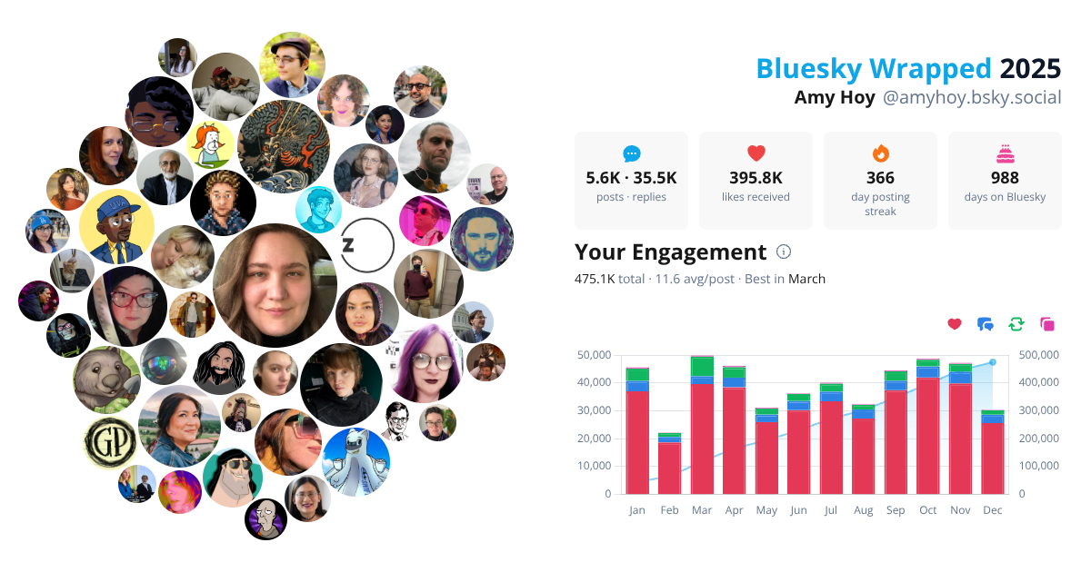 Your Bluesky Wrapped 2025 preview