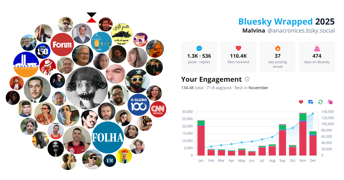 Your Bluesky Wrapped 2025 preview