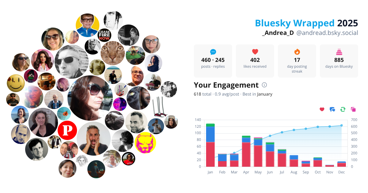 Your Bluesky Wrapped 2025 preview
