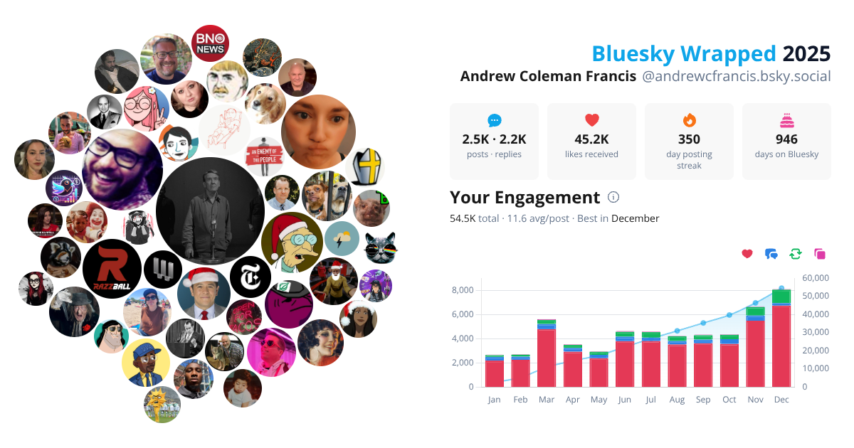 Your Bluesky Wrapped 2025 preview