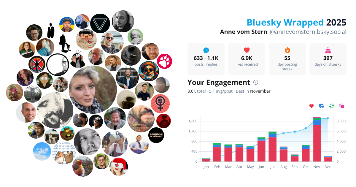 Your Bluesky Wrapped 2025 preview