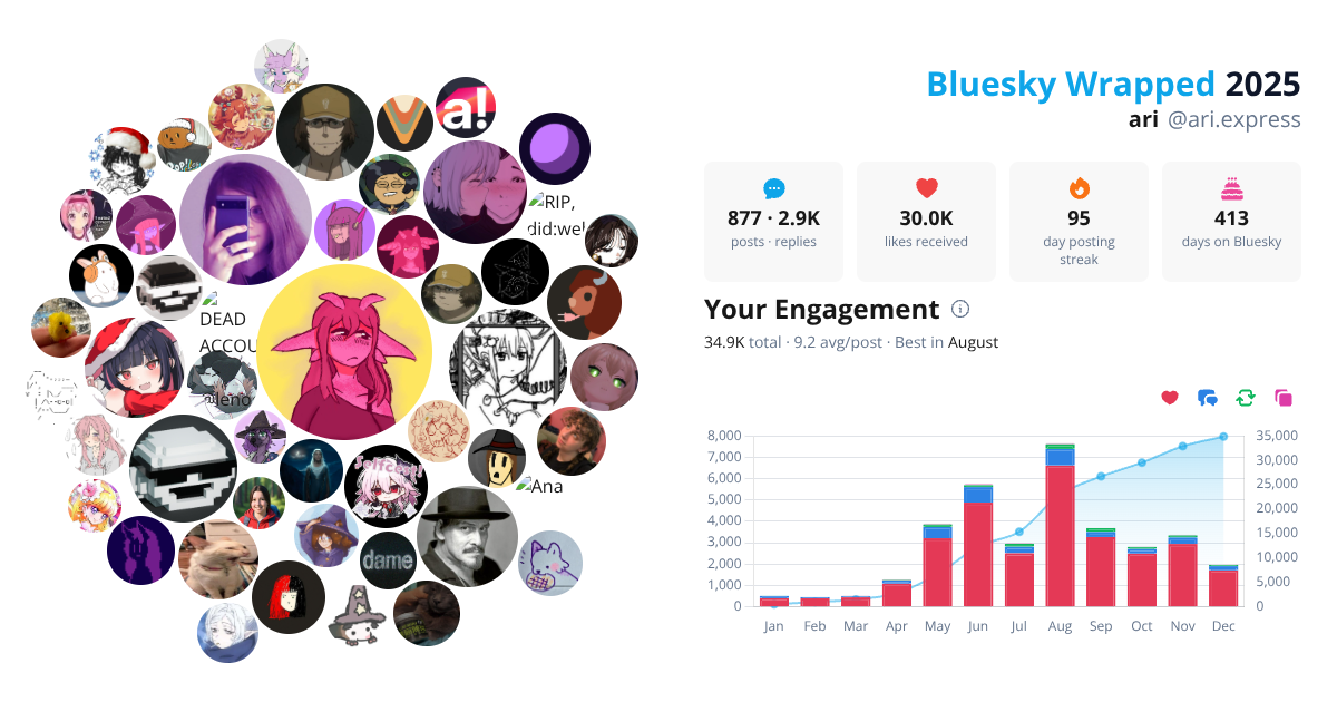 Your Bluesky Wrapped 2025 preview