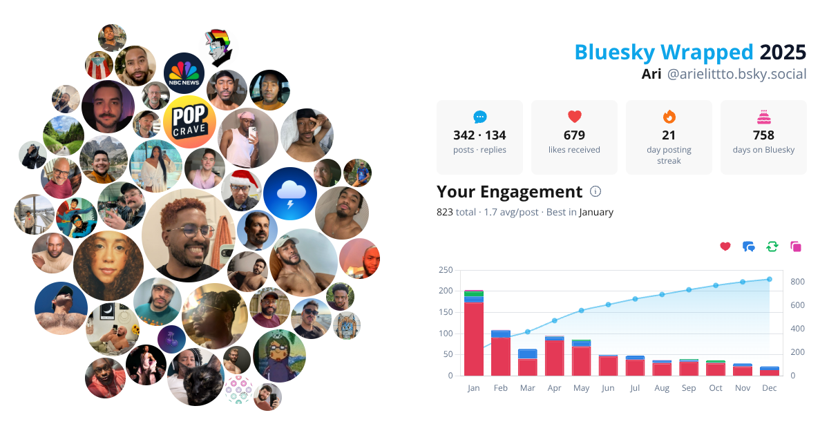 Your Bluesky Wrapped 2025 preview