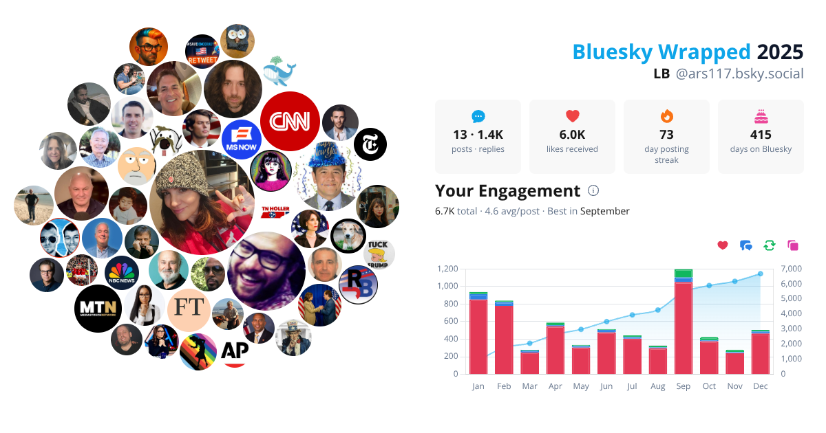 Your Bluesky Wrapped 2025 preview