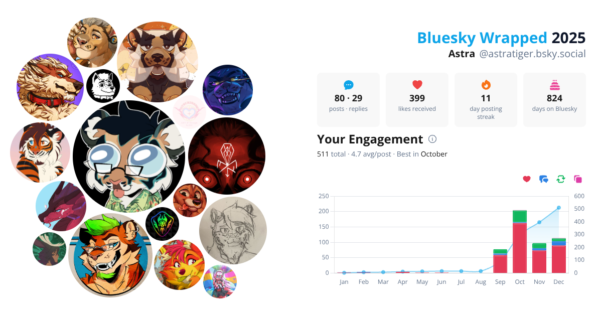 Your Bluesky Wrapped 2025 preview