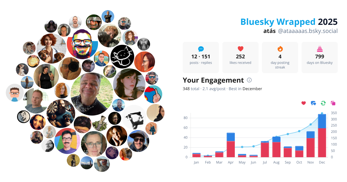 Your Bluesky Wrapped 2025 preview