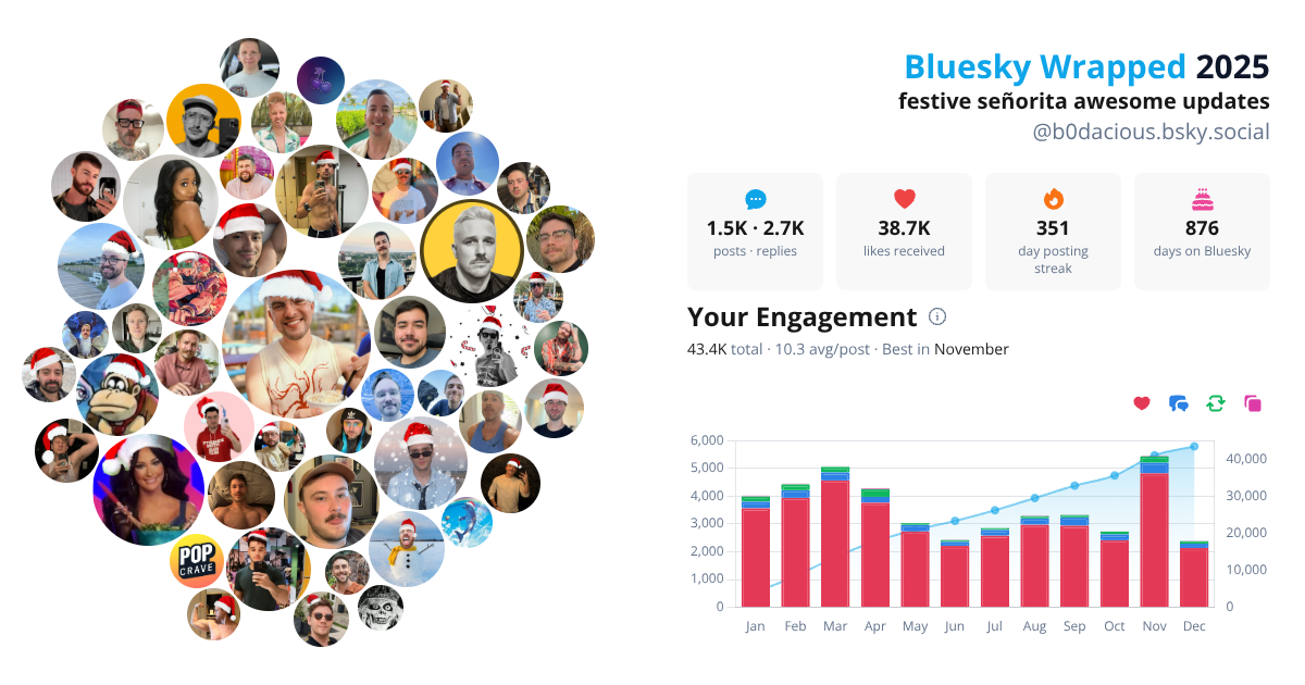 Your Bluesky Wrapped 2025 preview
