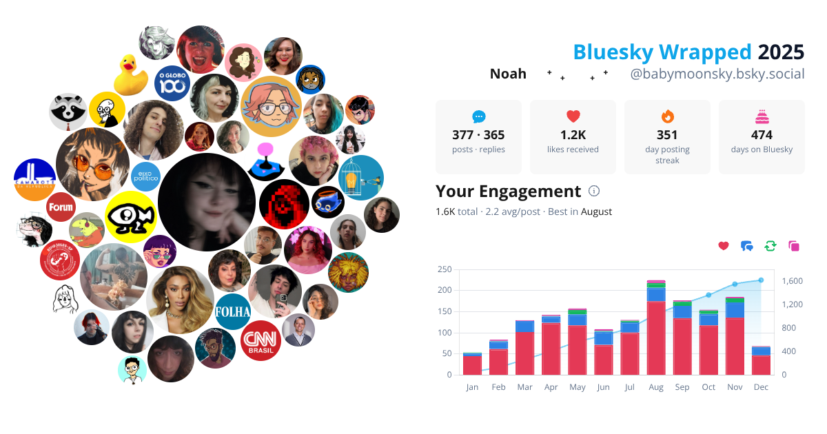 Your Bluesky Wrapped 2025 preview