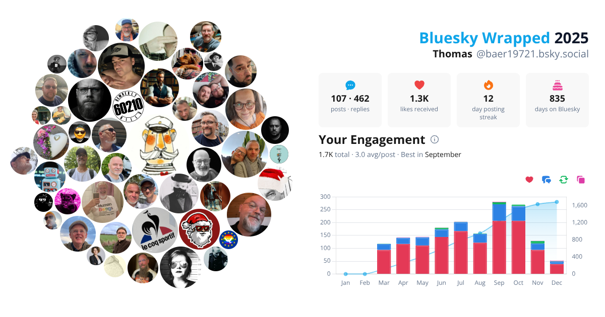 Your Bluesky Wrapped 2025 preview