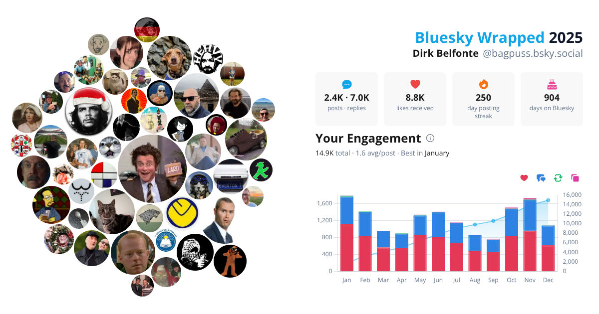 Your Bluesky Wrapped 2025 preview