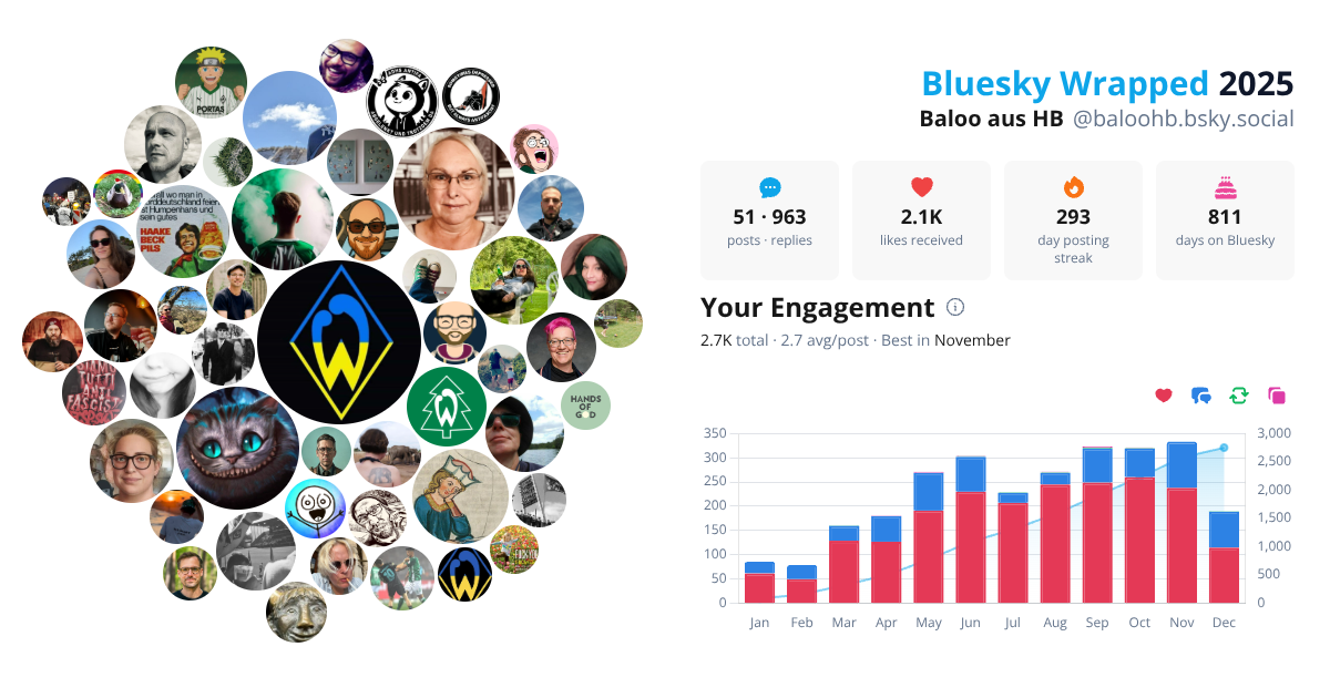 Your Bluesky Wrapped 2025 preview