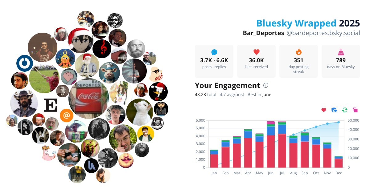 Your Bluesky Wrapped 2025 preview