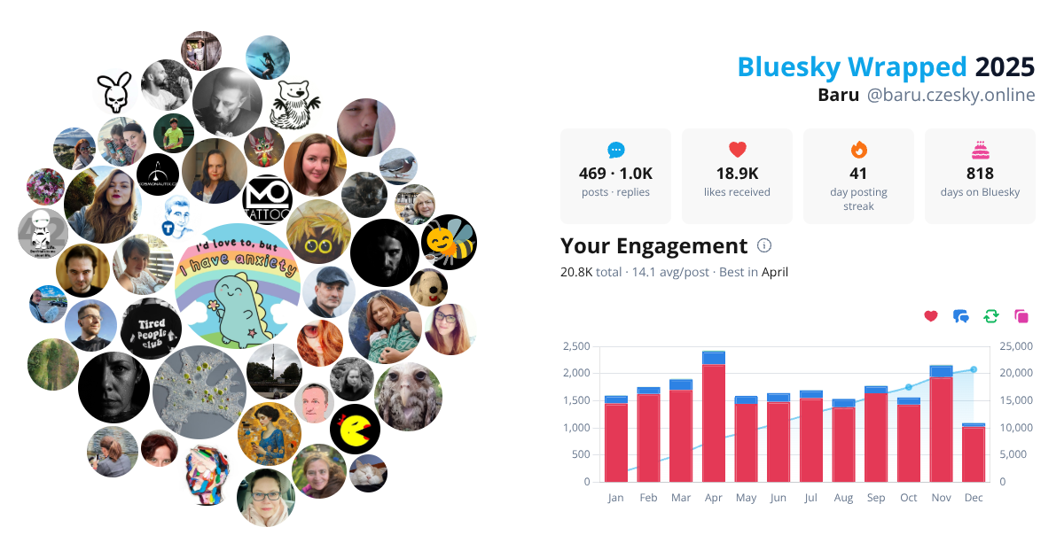 Your Bluesky Wrapped 2025 preview