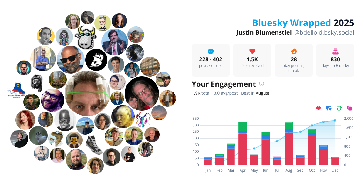 Your Bluesky Wrapped 2025 preview