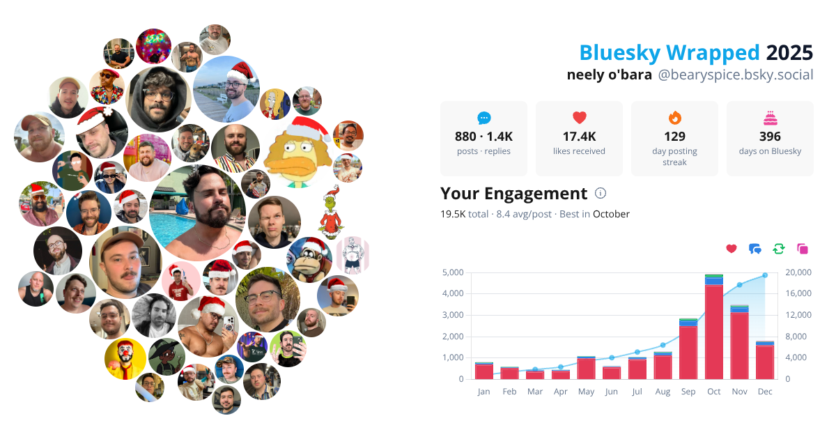 Your Bluesky Wrapped 2025 preview