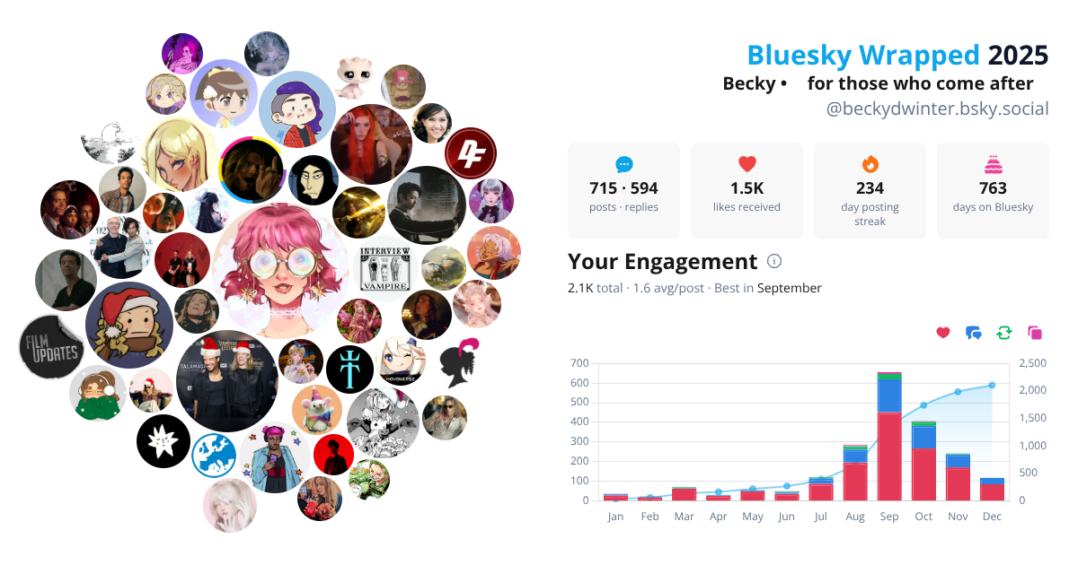Your Bluesky Wrapped 2025 preview