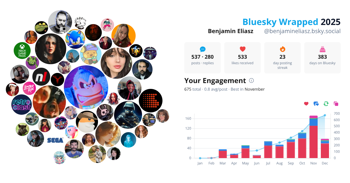 Your Bluesky Wrapped 2025 preview