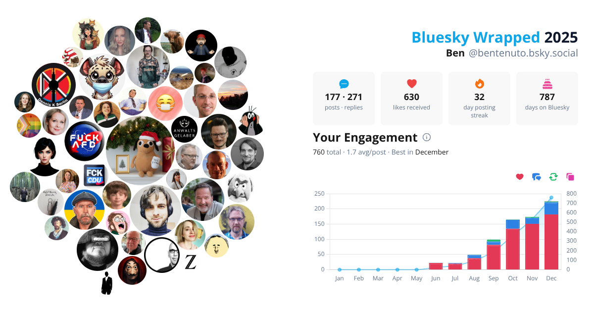 Your Bluesky Wrapped 2025 preview