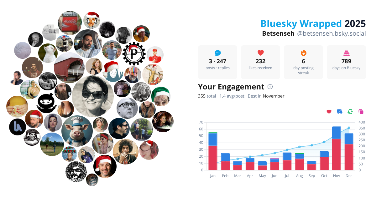 Your Bluesky Wrapped 2025 preview