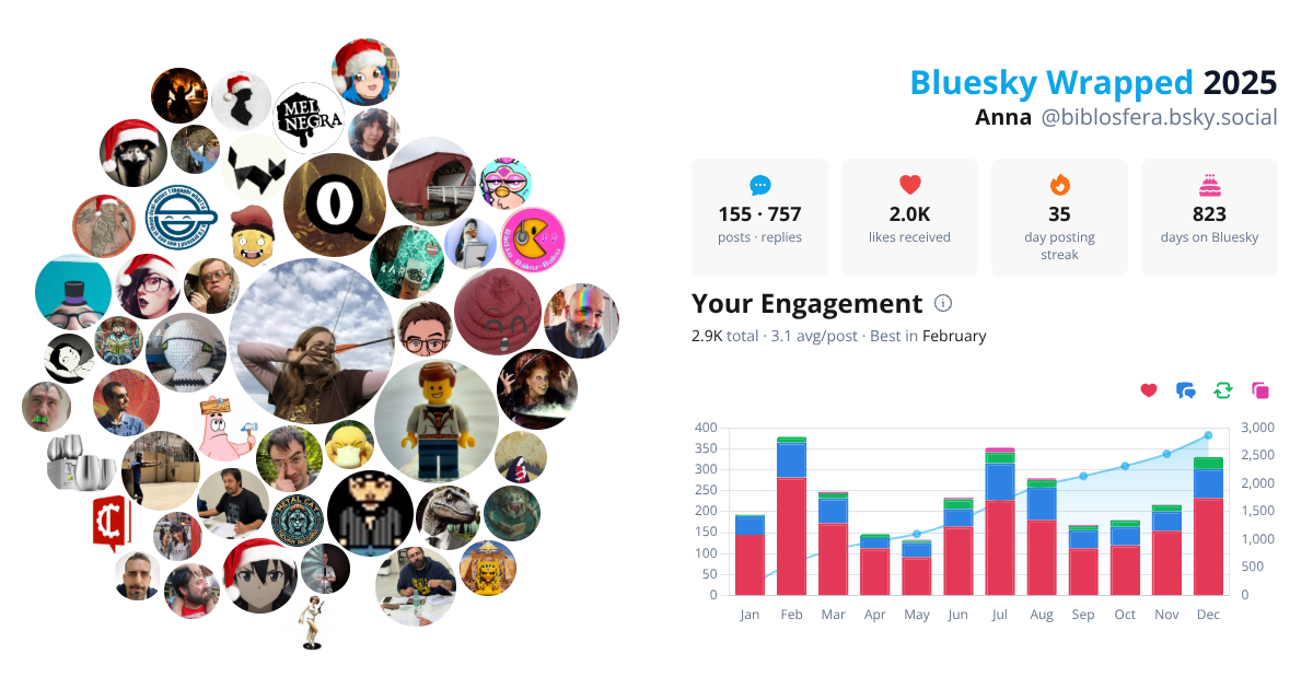 Your Bluesky Wrapped 2025 preview
