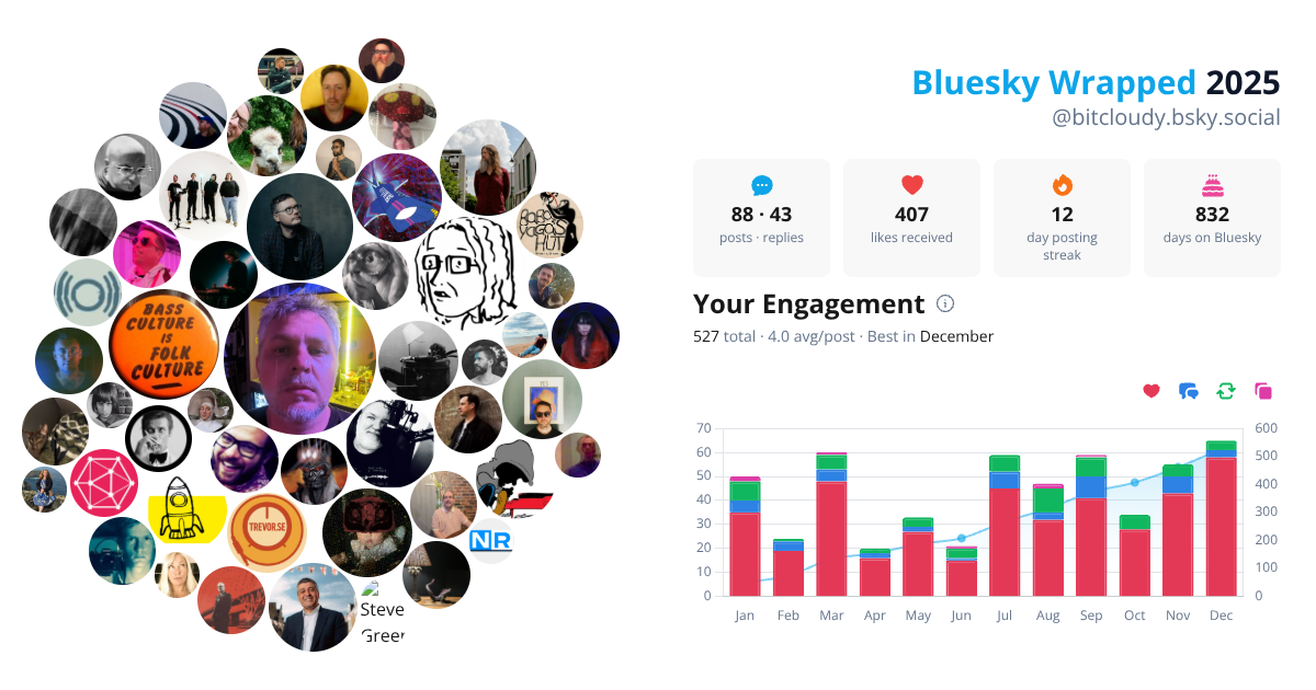 Your Bluesky Wrapped 2025 preview